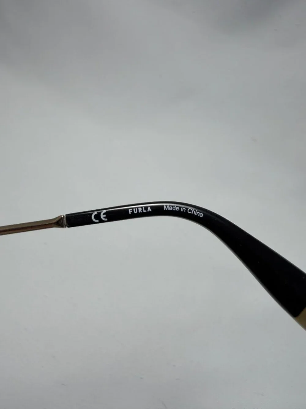 Furla Gold & Black Eyeglasses Frames Only